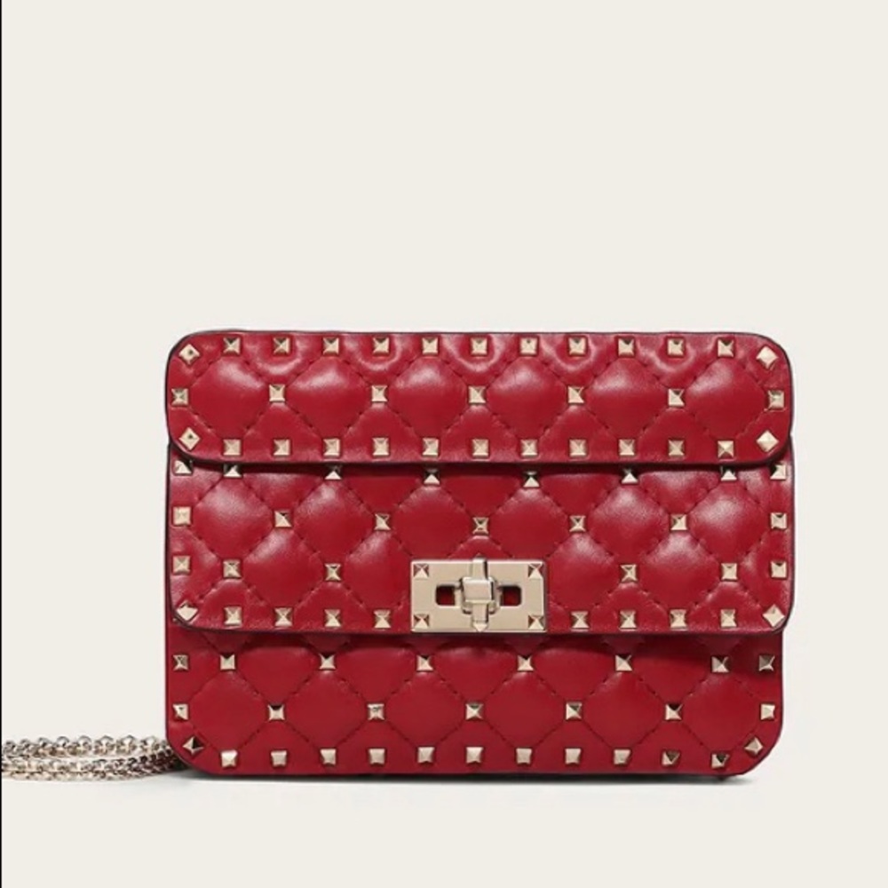 NWT Small Valentino Garavani Rockstud Spike chain bag
